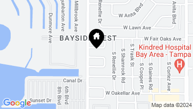 Map of 4715 W ALLINE AVE, TAMPA FL, 33611