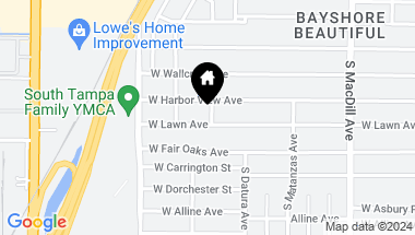 Map of 3301 W LAWN AVE, TAMPA FL, 33611