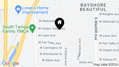Map of 3231 W LAWN AVE, TAMPA FL, 33611