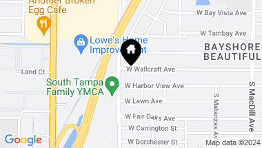 Map of 3408 W WALLCRAFT AVE, TAMPA FL, 33611