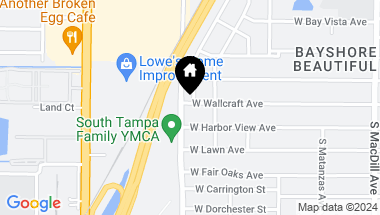 Map of 3410 W WALLCRAFT AVE, TAMPA FL, 33611