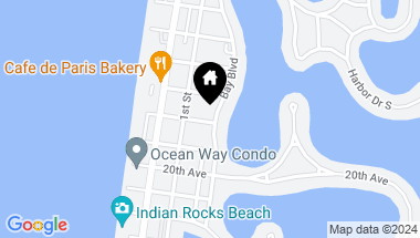 Map of 2214 BAY BLVD #9A, INDIAN ROCKS BEACH FL, 33785