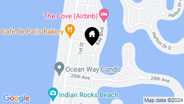 Map of 2204 BAY BLVD #B, INDIAN ROCKS BEACH FL, 33785