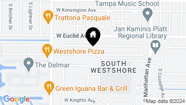 Map of 4603 W BAY COURT AVE, TAMPA FL, 33611