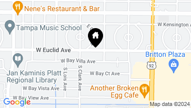 Map of 4008 W EUCLID AVE, TAMPA FL, 33629