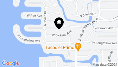 Map of 5015 W DICKENS AVE, TAMPA FL, 33629