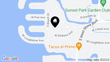 Map of 5022 W HOMER AVE, TAMPA FL, 33629