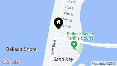 Map of 1105 GULF BLVD, BELLEAIR BEACH FL, 33786