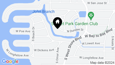 Map of 2621 N DUNDEE ST, TAMPA FL, 33629