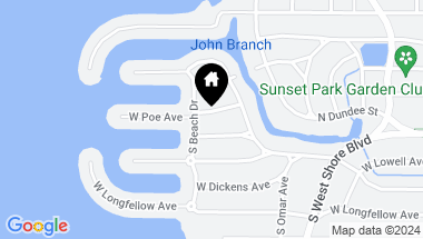 Map of 5012 W POE AVE, TAMPA FL, 33629