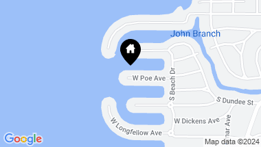 Map of 5117 W POE AVE, TAMPA FL, 33629