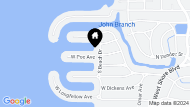 Map of 5101 W POE AVE, TAMPA FL, 33629