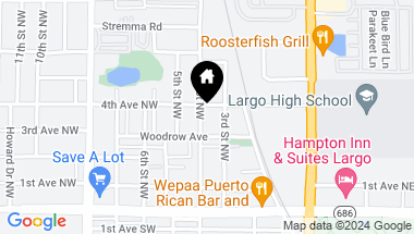 Map of 368 4TH ST NW, LARGO FL, 33770