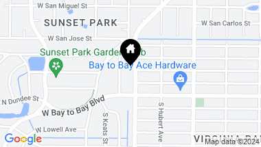 Map of 2801 S MANHATTAN AVE, TAMPA FL, 33629