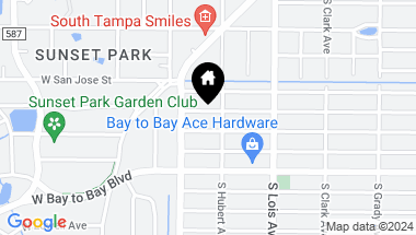 Map of 4306 W BARCELONA ST, TAMPA FL, 33629