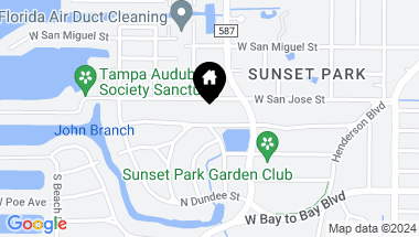 Map of 4815 W SUNSET BLVD, TAMPA FL, 33629