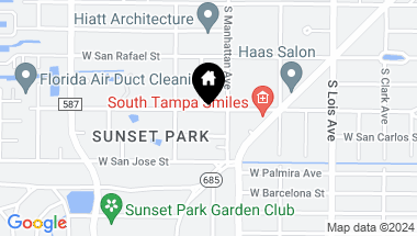 Map of 4408 W SAN MIGUEL ST, TAMPA FL, 33629