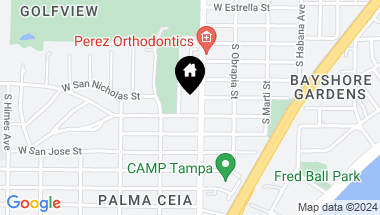 Map of 2216 S EXMOOR ST, TAMPA FL, 33629