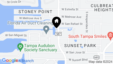 Map of 2113 S WEST SHORE BLVD, TAMPA FL, 33629