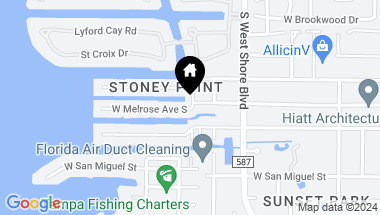 Map of 4911 W MELROSE AVE S, TAMPA FL, 33629