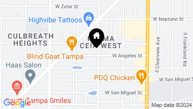 Map of 4001 S ANGELES AVE, TAMPA FL, 33629