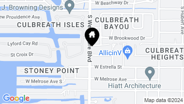Map of 4715 W CLEAR AVE, TAMPA FL, 33629