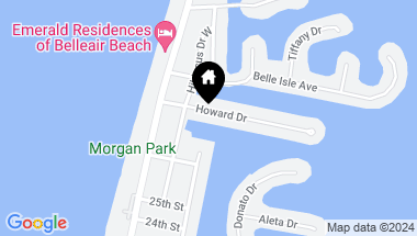Map of 206 HOWARD DR, BELLEAIR BEACH FL, 33786