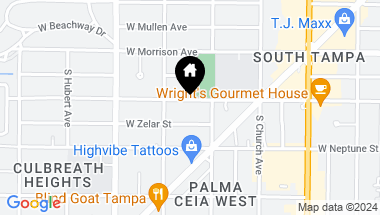 Map of 4008 W WATROUS AVE, TAMPA FL, 33629