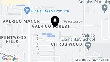 Map of 2337 FOREST DR, VALRICO FL, 33594