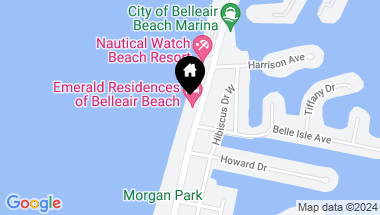 Map of 3200 GULF BLVD #216, BELLEAIR BEACH FL, 33786