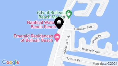 Map of 3400 GULF BLVD #304, BELLEAIR BEACH FL, 33786