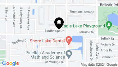 Map of 1479 SOUTHRIDGE DR, CLEARWATER FL, 33756