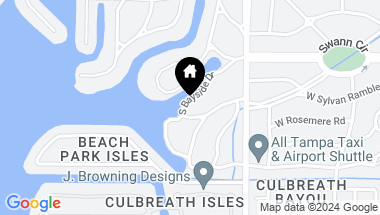 Map of 820 S BAYSIDE DR, TAMPA FL, 33609