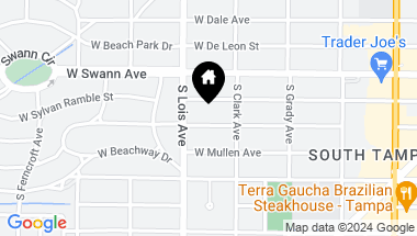 Map of 4109 W INMAN AVE, TAMPA FL, 33609