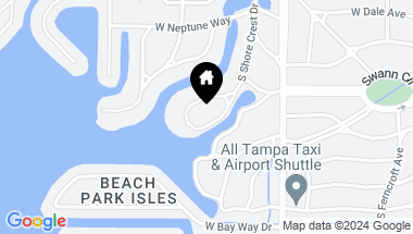 Map of 5020 S SHORE CREST CIR, TAMPA FL, 33609