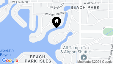 Map of 5011 S SHORE CREST CIR, TAMPA FL, 33609