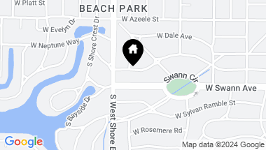 Map of 4622 W BEACH PARK DR, TAMPA FL, 33609