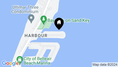 Map of 160 MARINA DEL REY CT, CLEARWATER BEACH FL, 33767