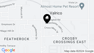 Map of 2510 CROSS MORE ST, VALRICO FL, 33594