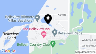 Map of 220 BELLEVIEW BLVD #409, BELLEAIR FL, 33756