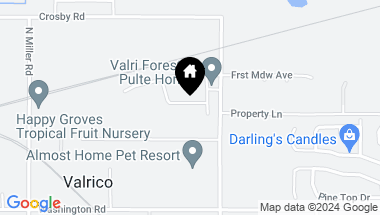 Map of 2875 YELLOW BARN LN, VALRICO FL, 33594