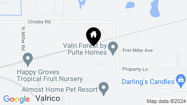 Map of 2825 DOLORES HOME AVE LN, VALRICO FL, 33594