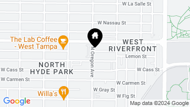 Map of 809 N OREGON AVE, TAMPA FL, 33606