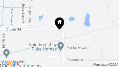 Map of 2821 CROSBY RD, VALRICO FL, 33594