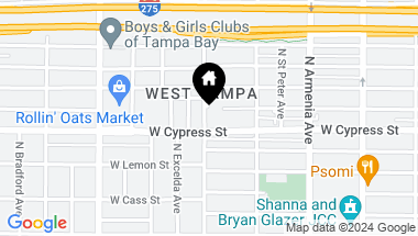 Map of 1007 N HABANA AVE, TAMPA FL, 33607