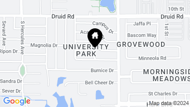 Map of 2156 UNIVERSITY CT, CLEARWATER FL, 33764