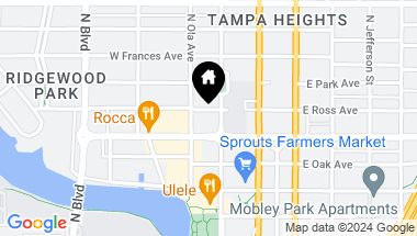 Map of 206 W ROSS AVE, TAMPA FL, 33602