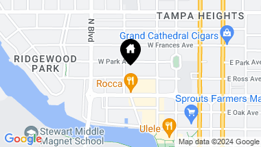 Map of 417 W ROSS AVE, TAMPA FL, 33602