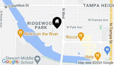 Map of 711 W ROSS AVE, TAMPA FL, 33602