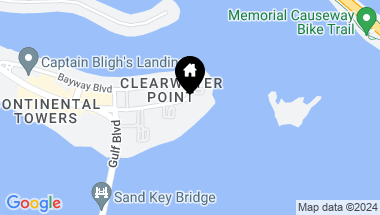 Map of 887 S GULFVIEW BLVD, CLEARWATER BEACH FL, 33767